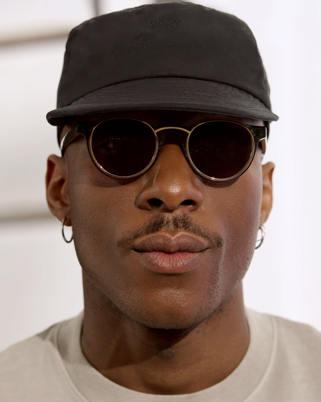 The E-001 Rund Herren-Sonnenbrillen in Grün