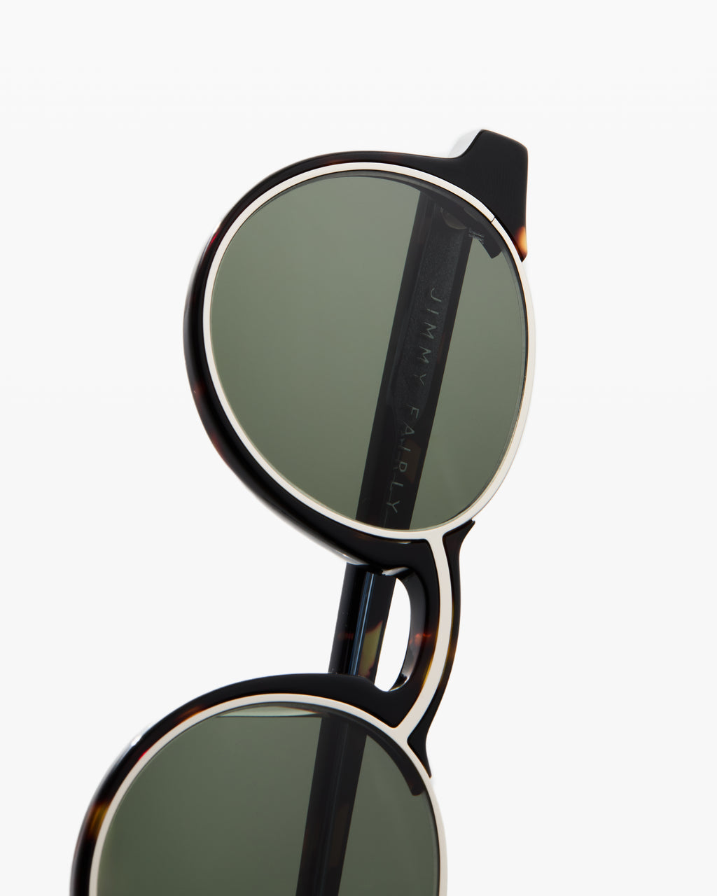 The E-001 Rund Herren-Sonnenbrillen in Dark Tortoise