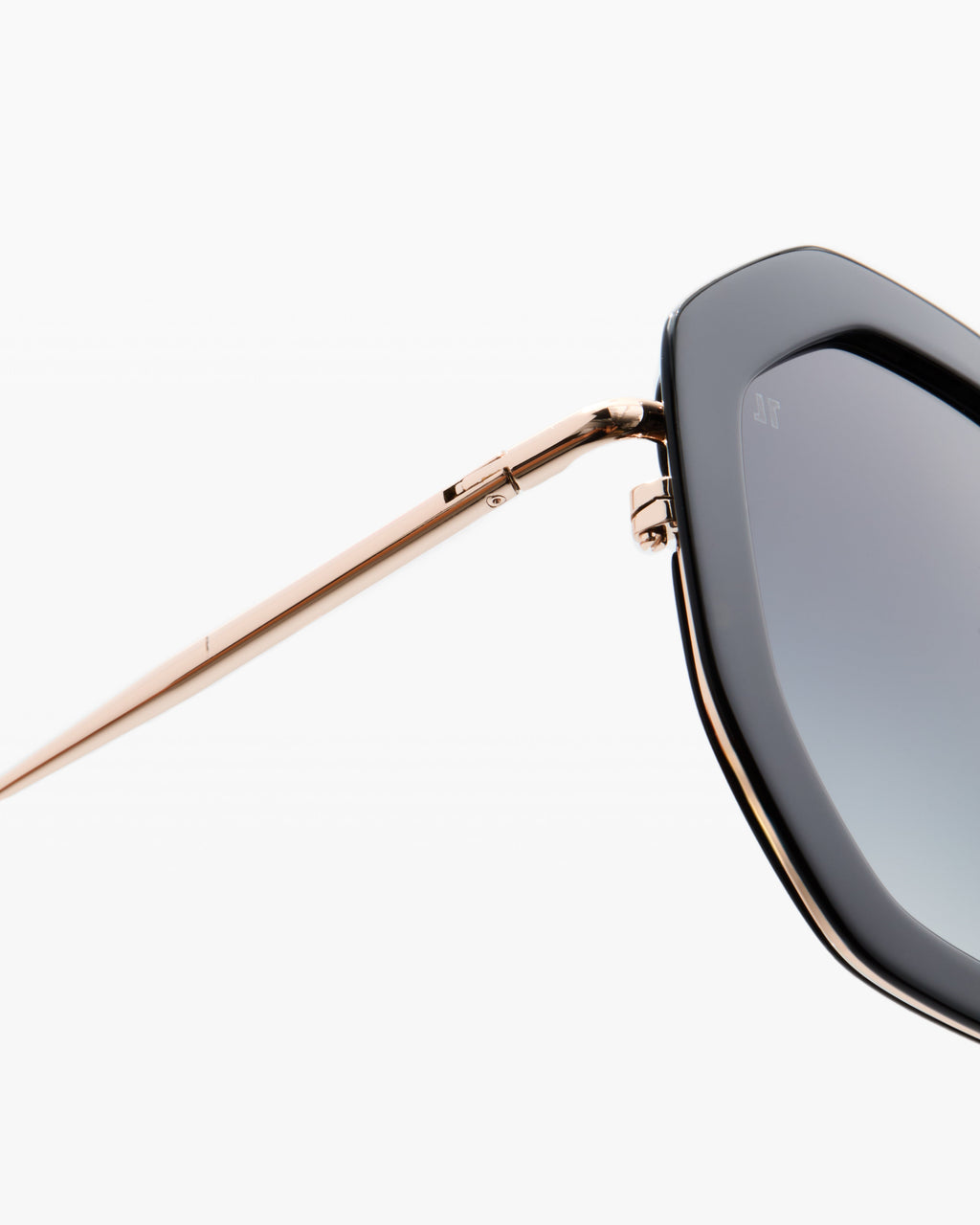 The Angie Sechseckig Damen-Sonnenbrillen in Schwarz