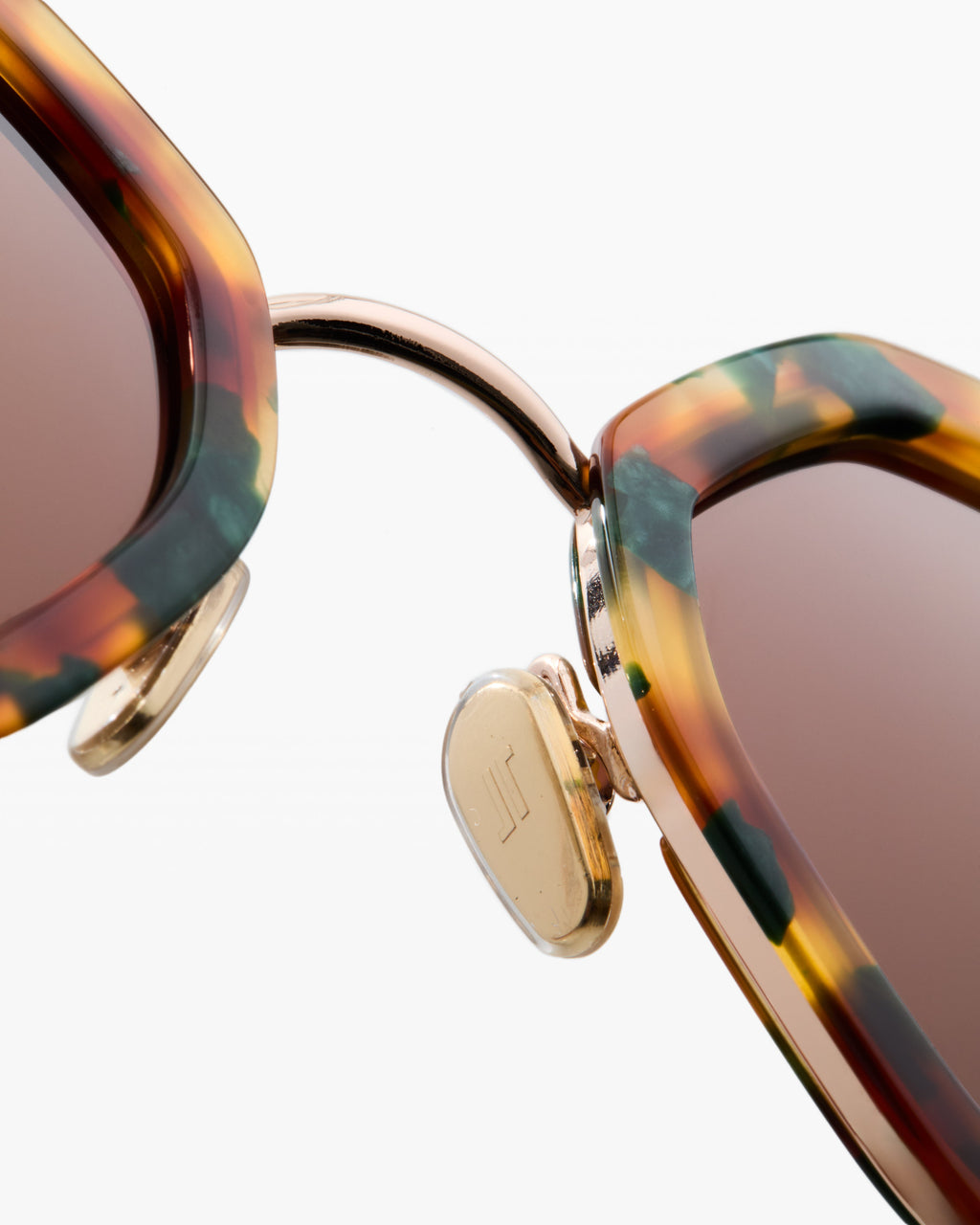 The Angie Sechseckig Damen-Sonnenbrillen in Grün