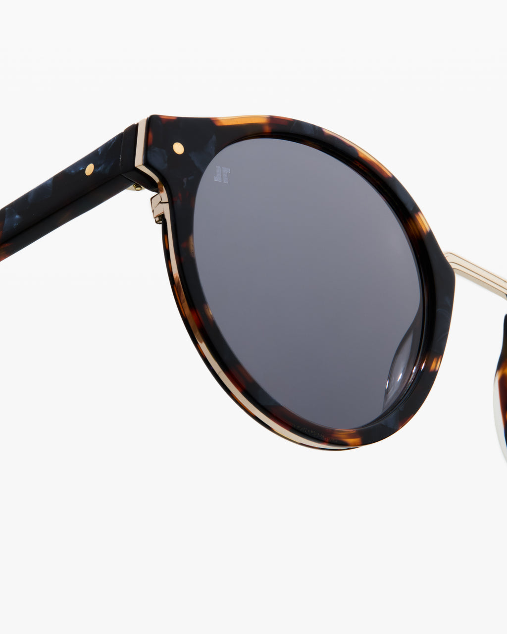The E-027 Round Women's Sunglasses in Dark blue