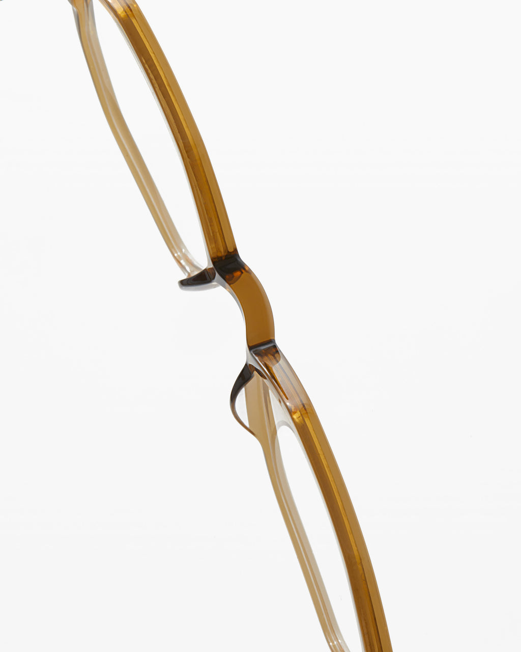 The Dora XS Sechseckig Damenbrillen in Karamell