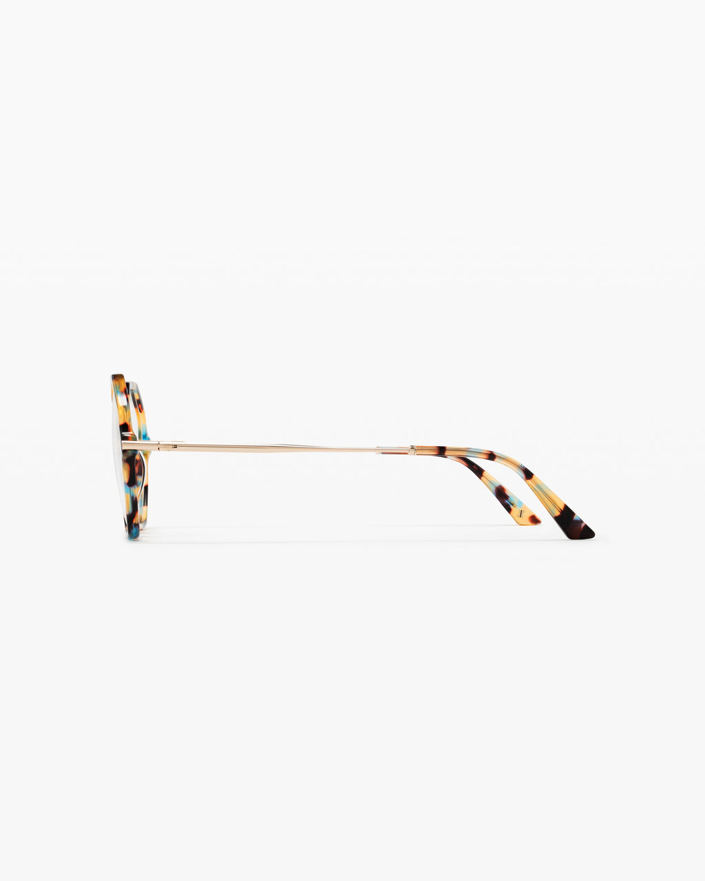 La Dora XS Hexagonal Lunettes de Vue pour femme in Ecaille jaune