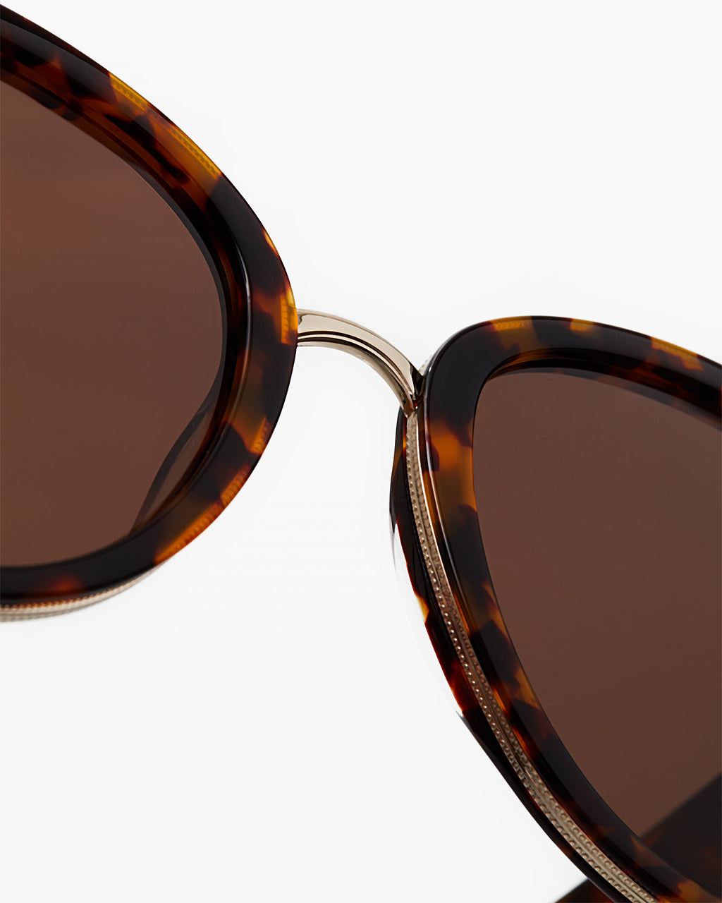 La Bellagio Papillon Lunettes de Soleil pour femme in Ecaille foncée