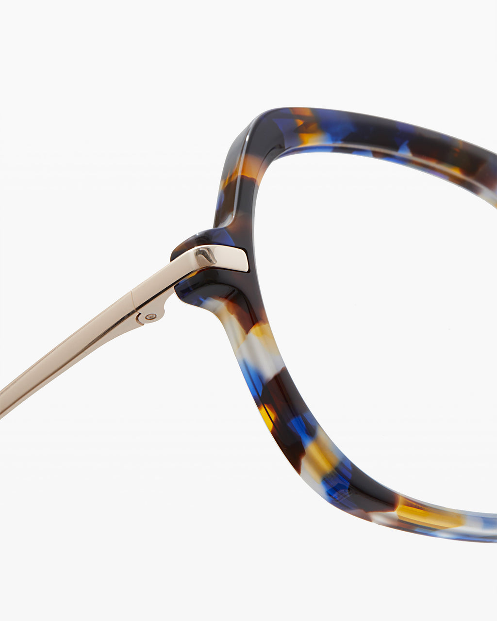 The Dimby Square Women's Eyeglasses in Blue Tortoise