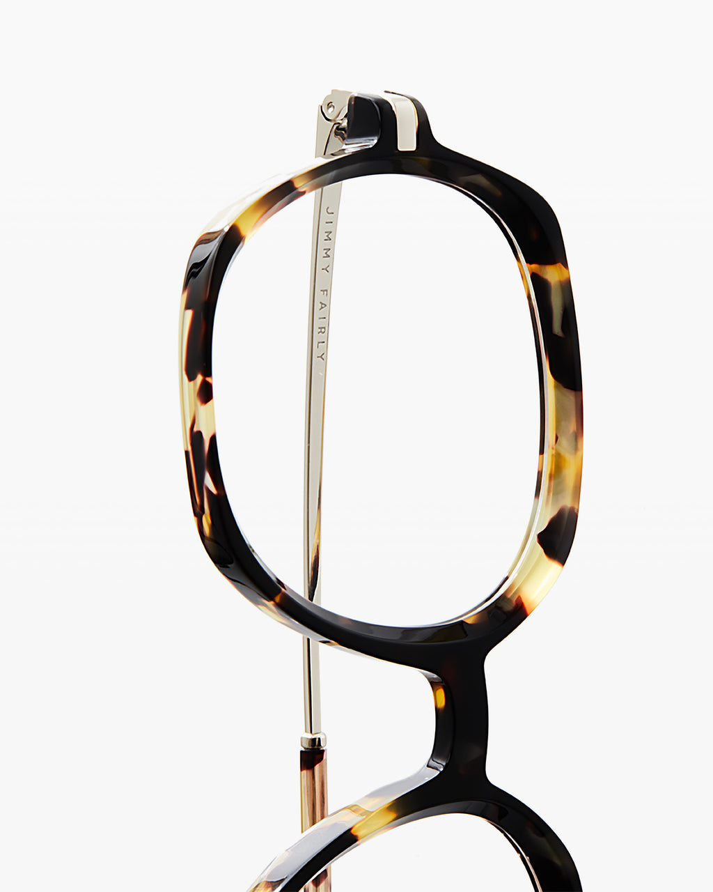 The Dimby XL Square Women's Eyeglasses in Yellow Tortoise
