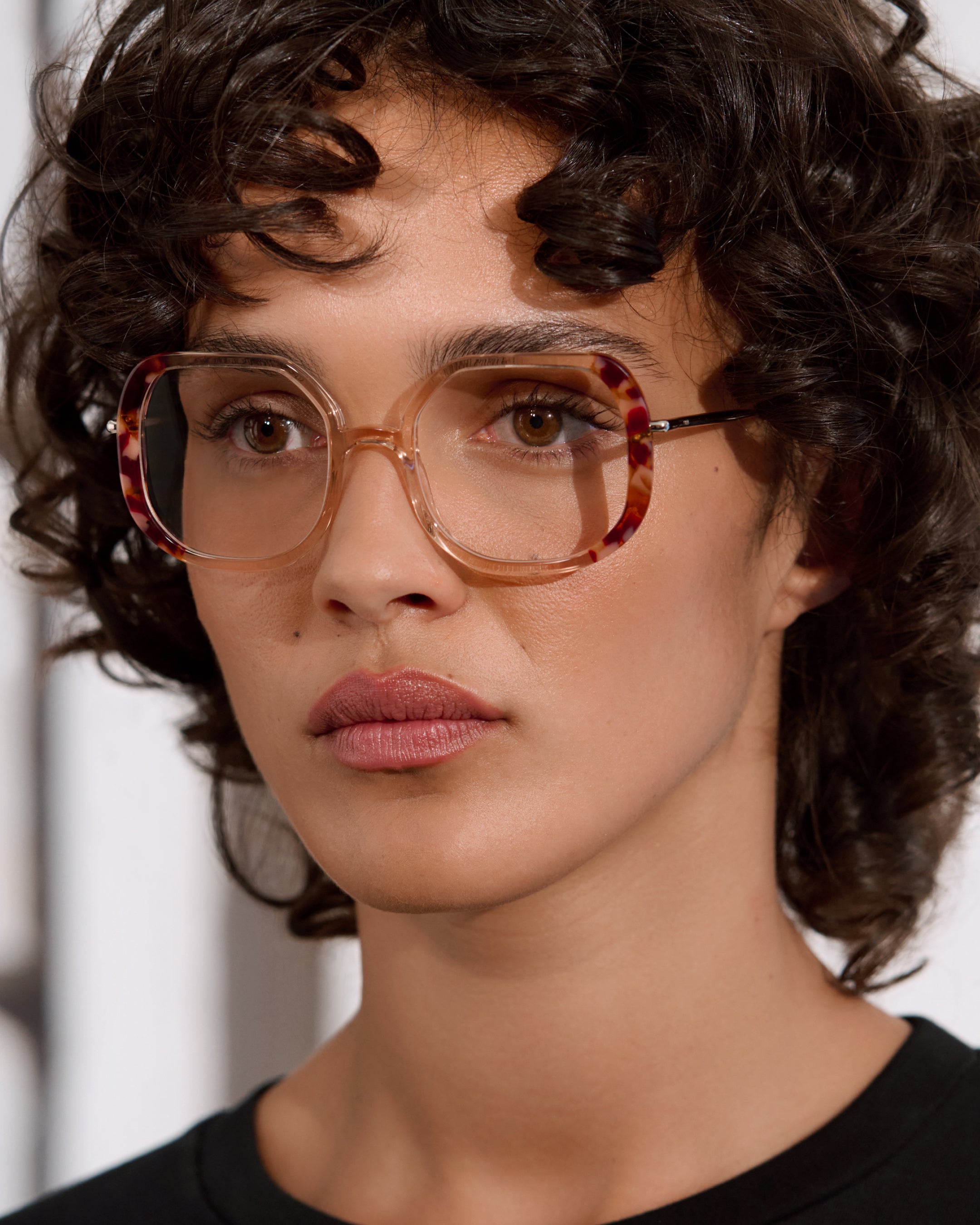 The Posy Square Women's Eyeglasses in Pink