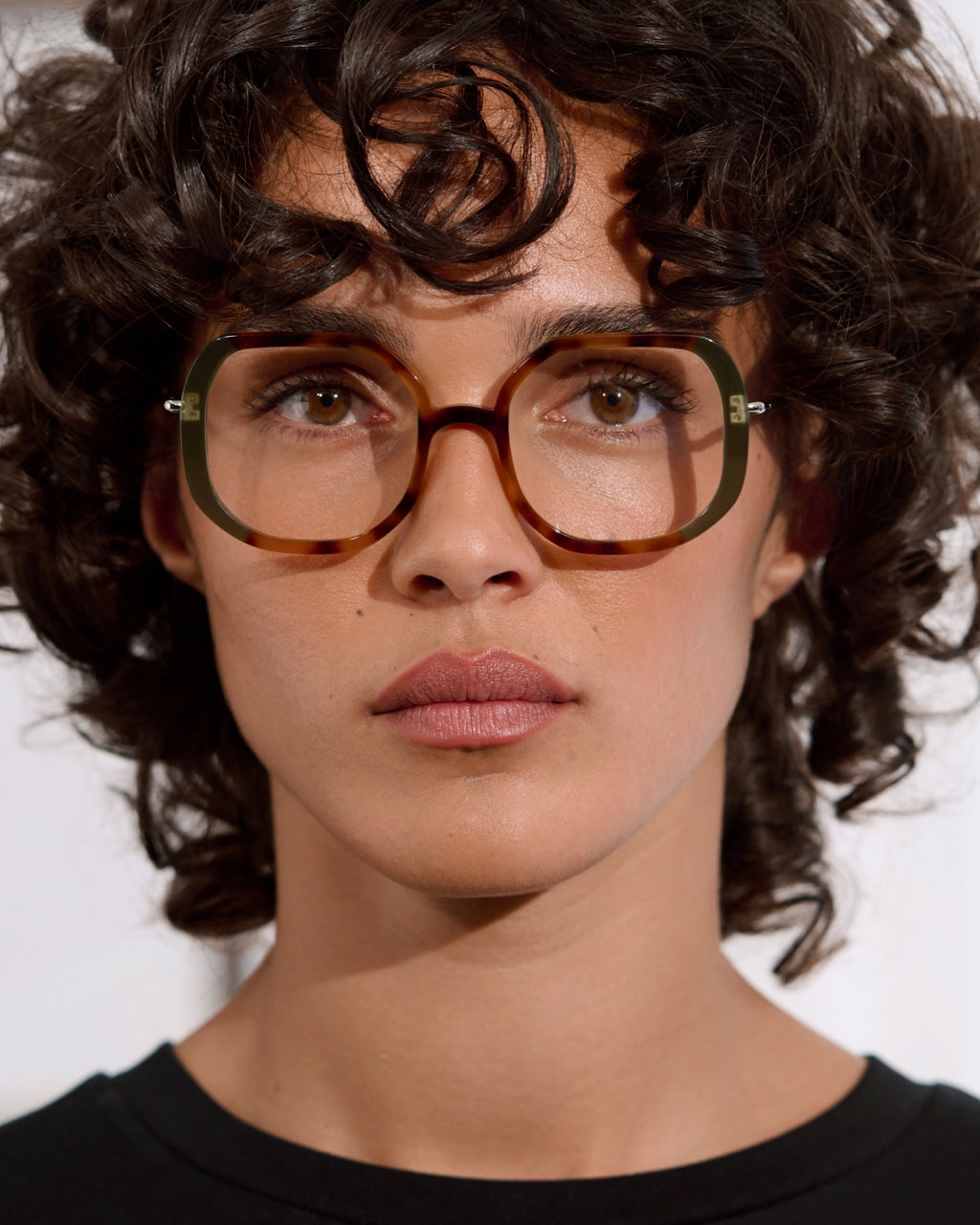 The Posy Sechseckig Damenbrillen in Helle Schuppe