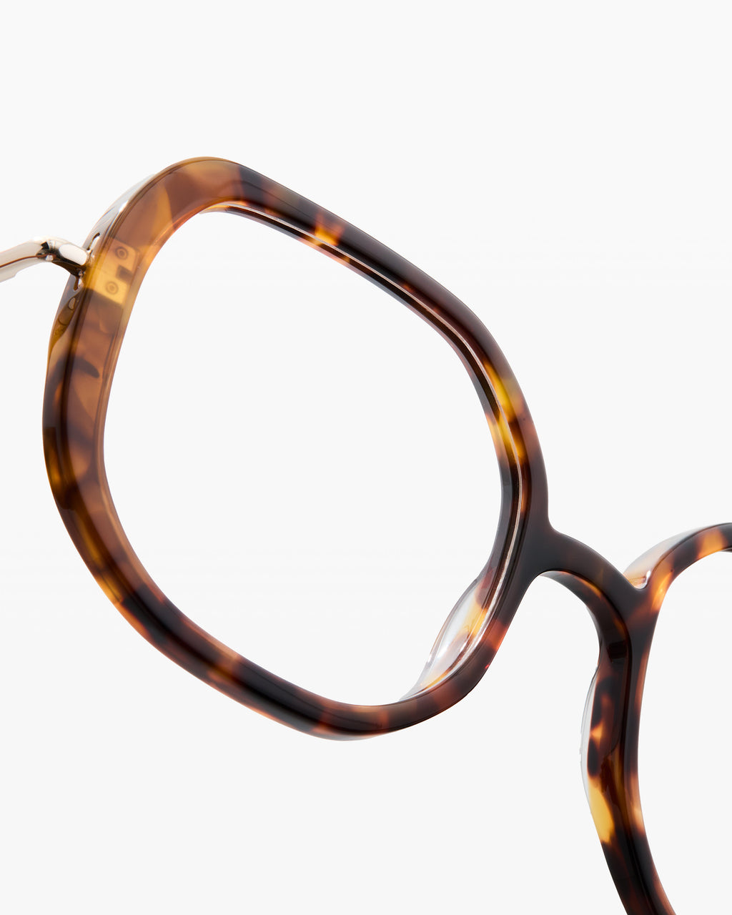 The Posy Hexagonal Women's Eyeglasses in Dark Tortoise