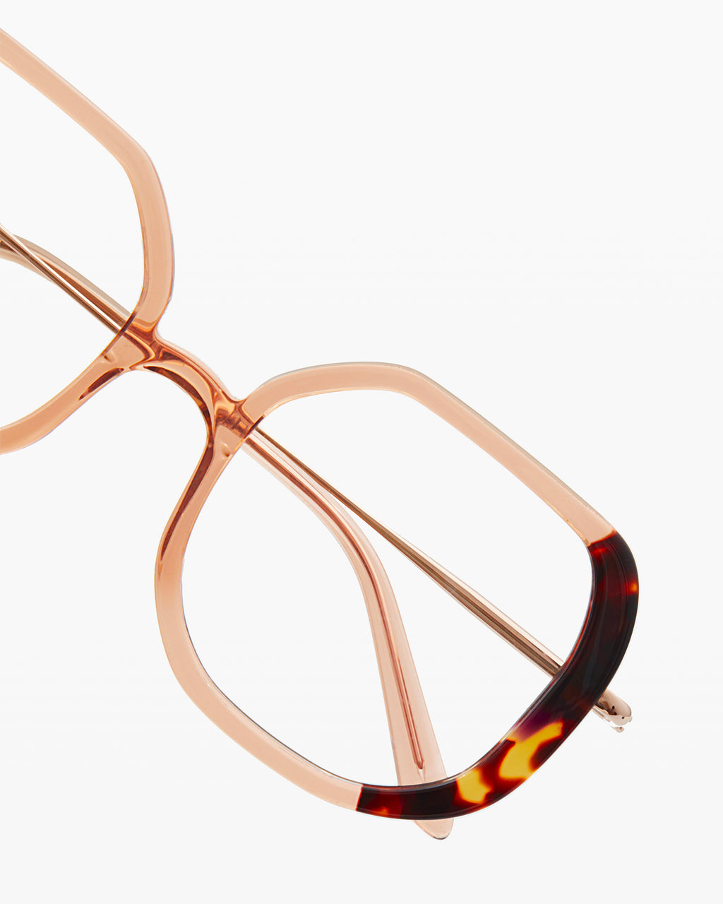 The Posy S Sechseckig Damenbrillen in Rosa