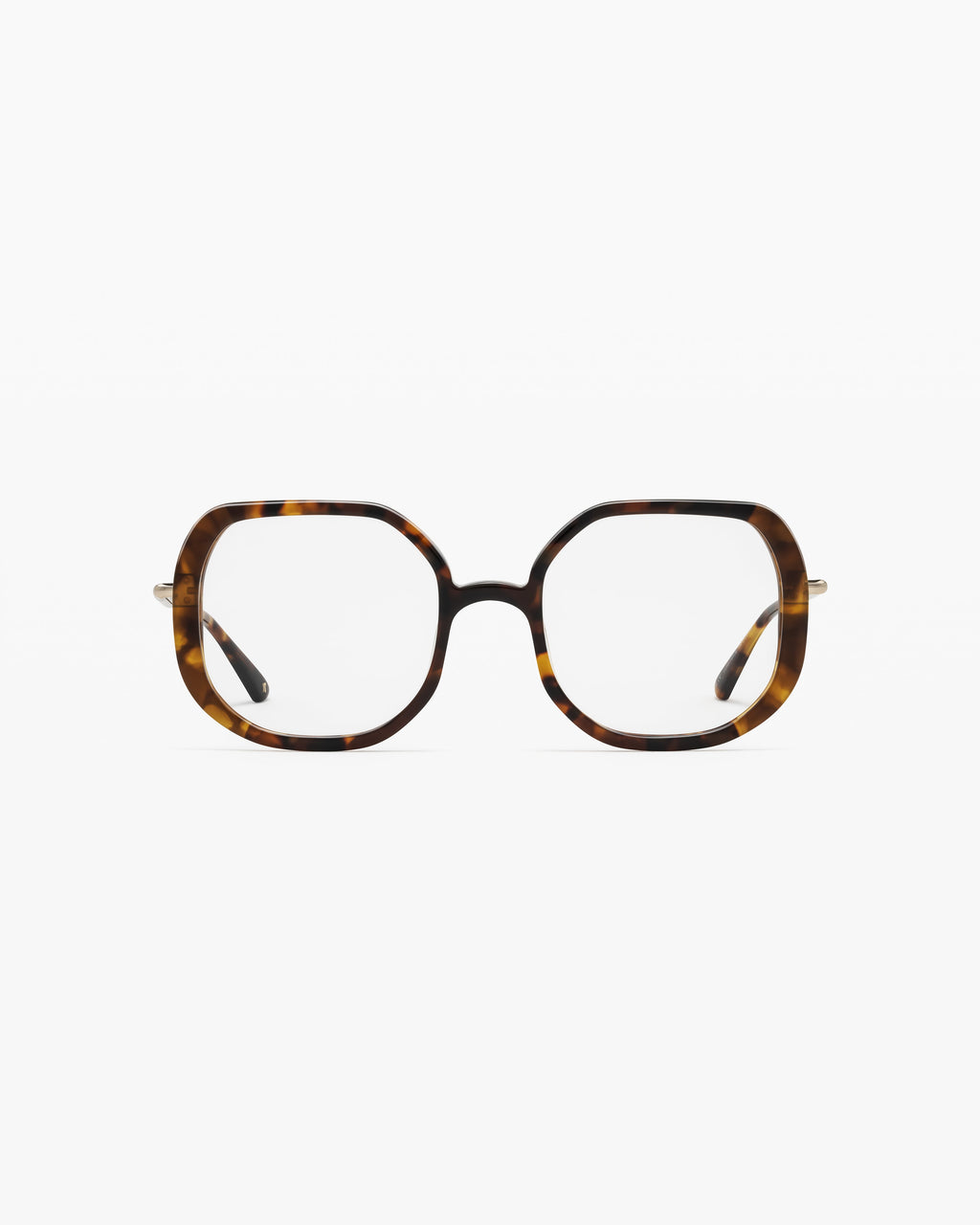 The Posy S Hexagonal Women's Eyeglasses in Dark Tortoise
