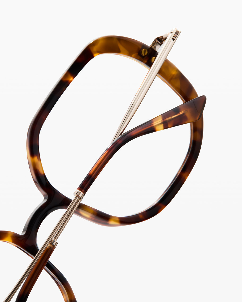The Posy S Hexagonal Women's Eyeglasses in Dark Tortoise
