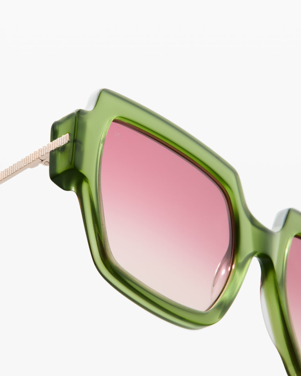 The Isla Square Women's Sunglasses in Green