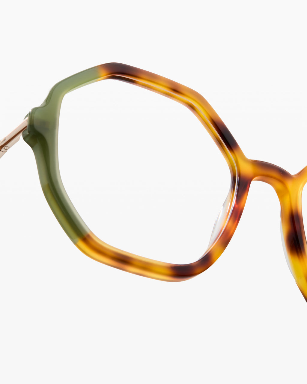 The Dora XS Sechseckig Damenbrillen in Helle Schuppe