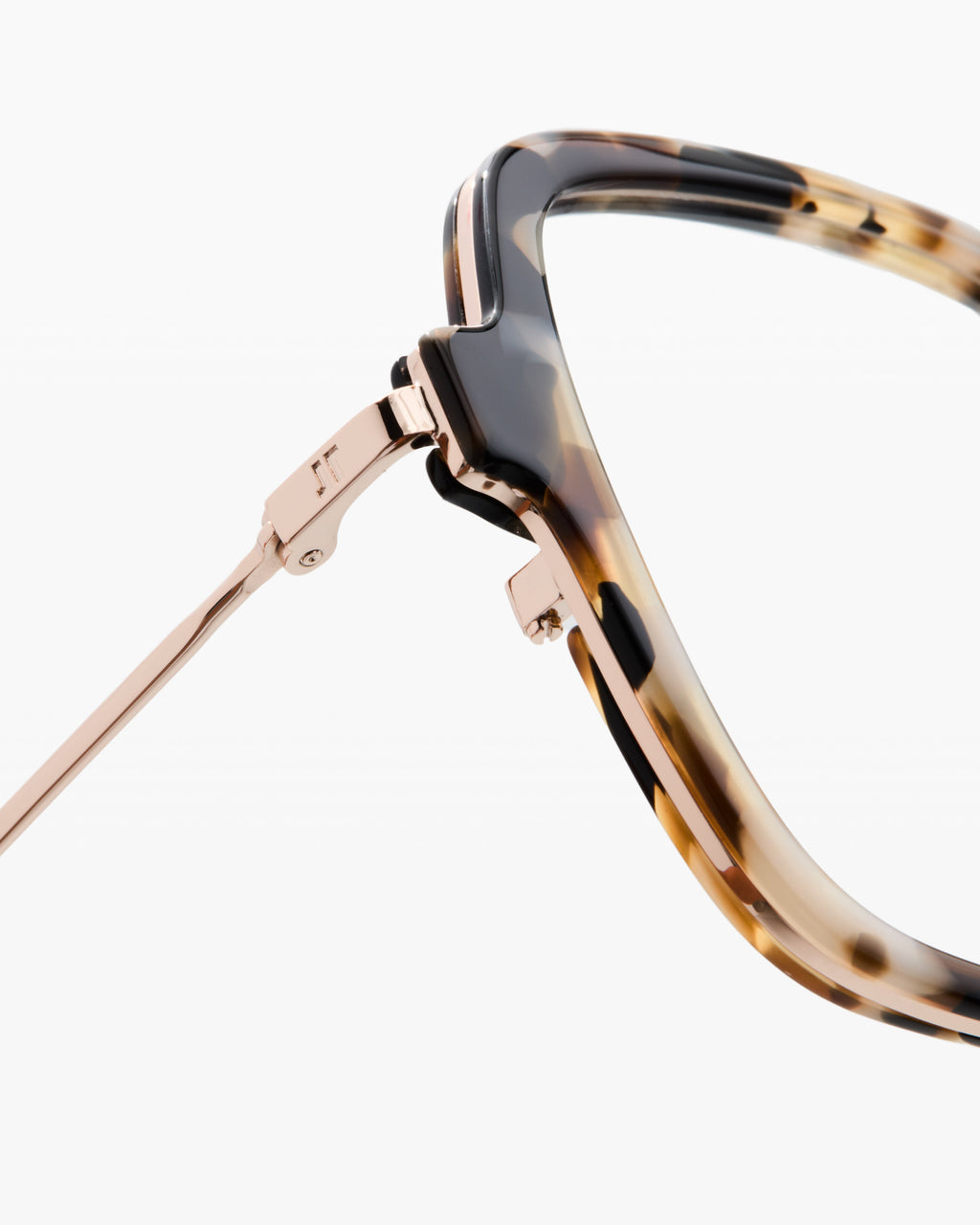 The Lou Icons Square Women's Eyeglasses in Yellow Tortoise