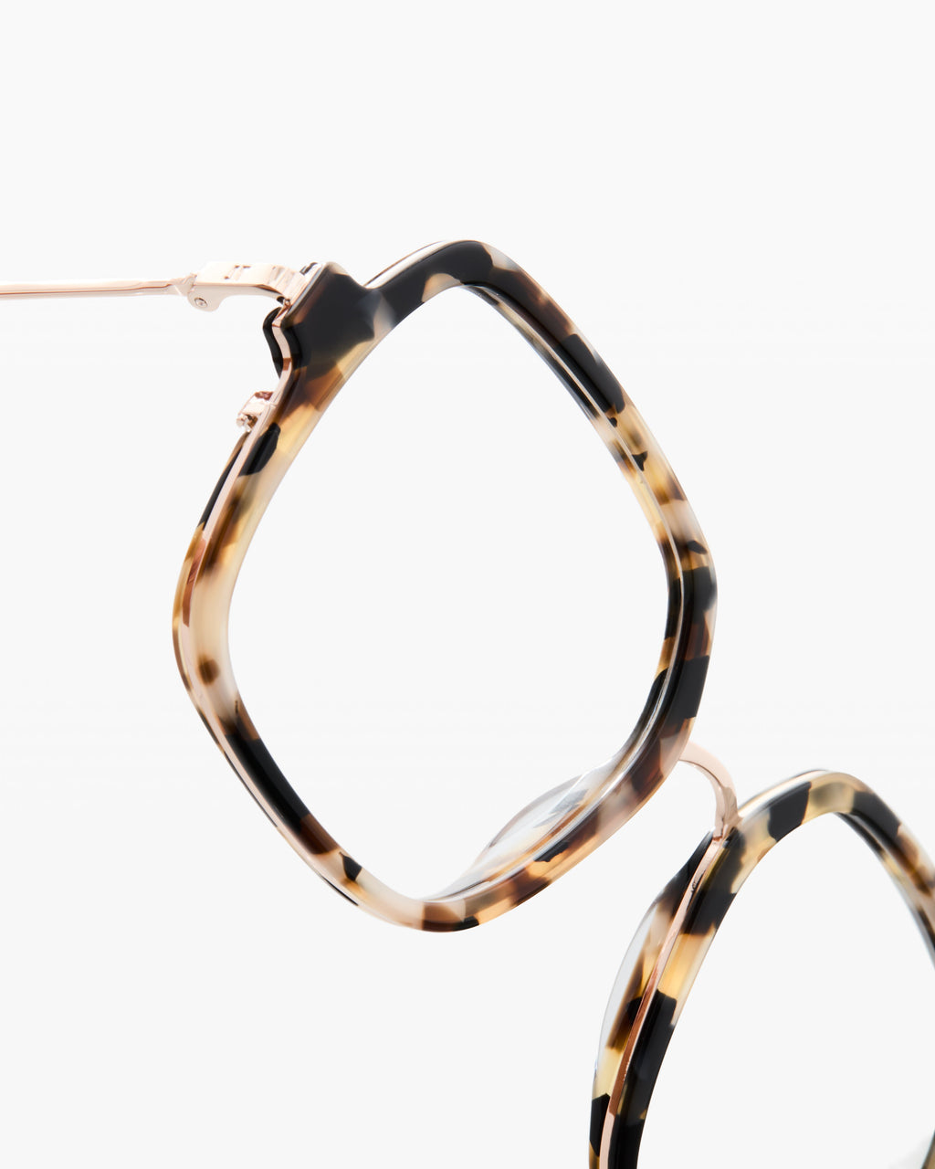 The Lou Icons Square Women's Eyeglasses in Yellow Tortoise