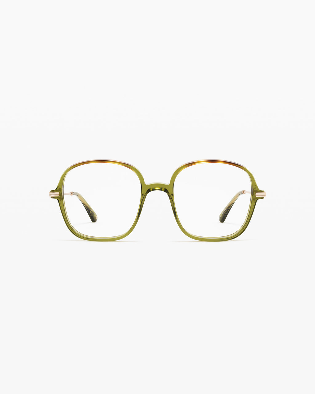 The Mica Square Women's Eyeglasses in Green