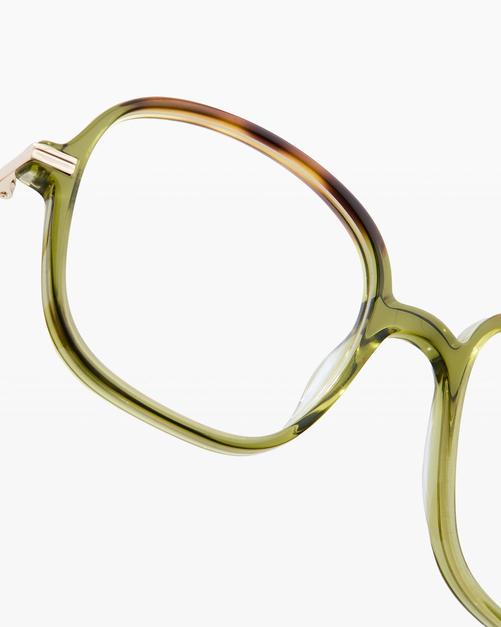 The Mica Square Women's Eyeglasses in Green