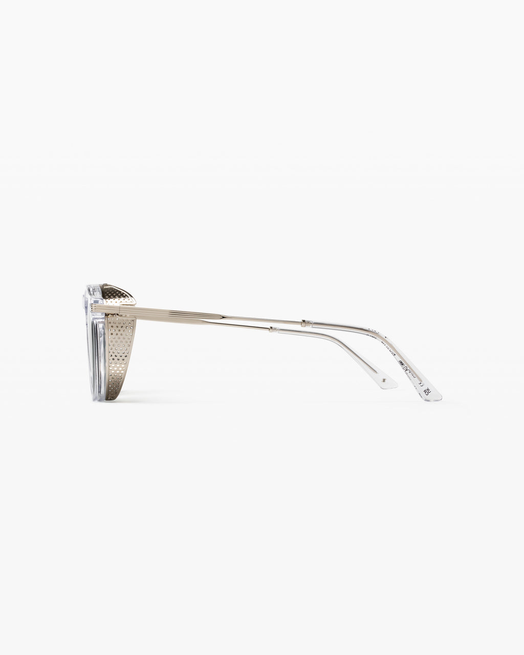The North Round Men's Sunglasses in Transparent