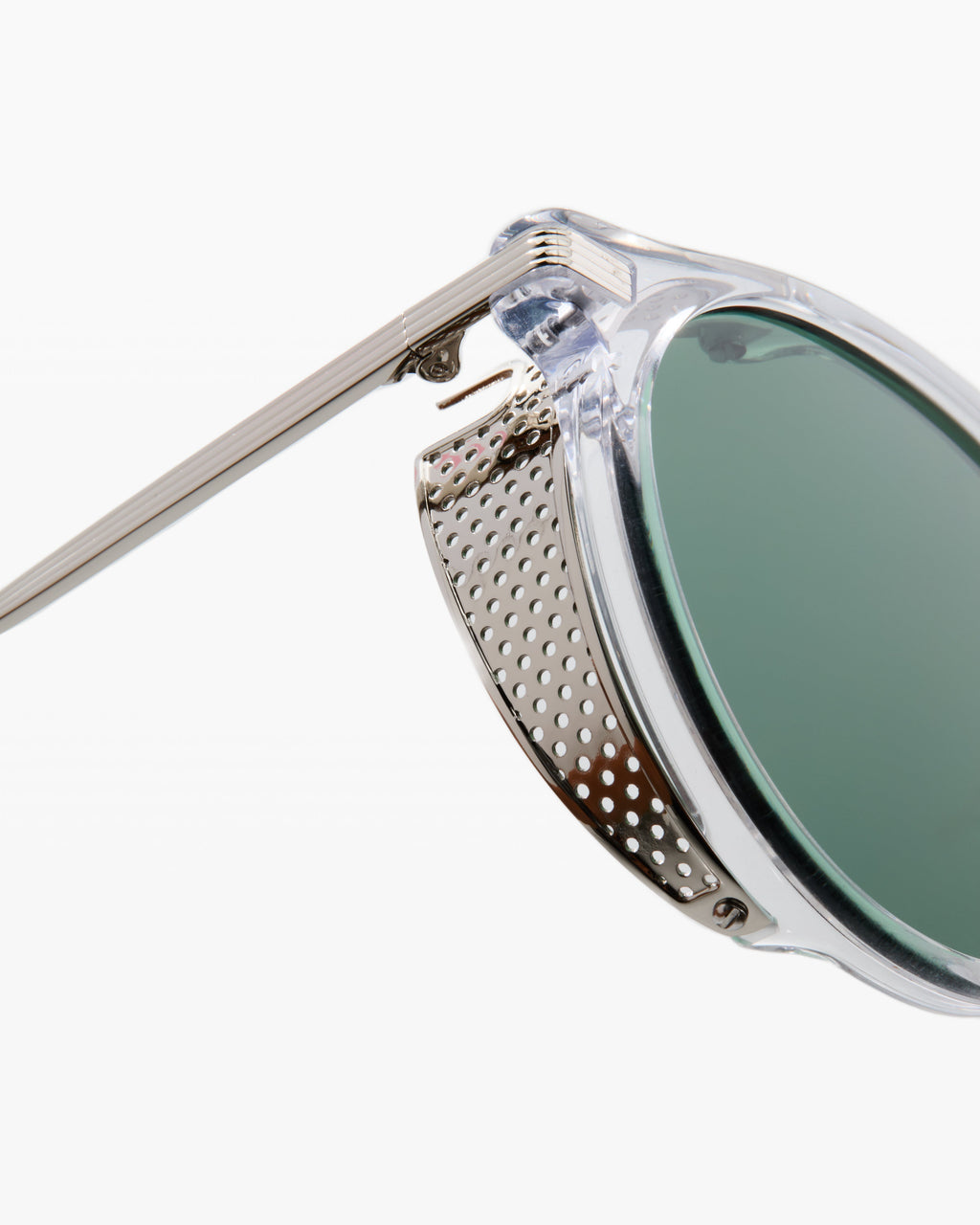 The North Round Men's Sunglasses in Transparent
