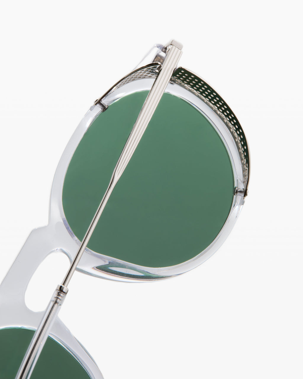The North Round Men's Sunglasses in Transparent