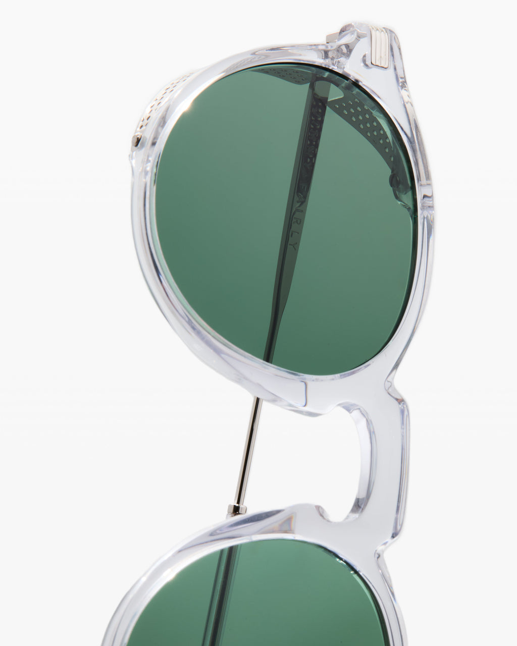 The North Round Men's Sunglasses in Transparent