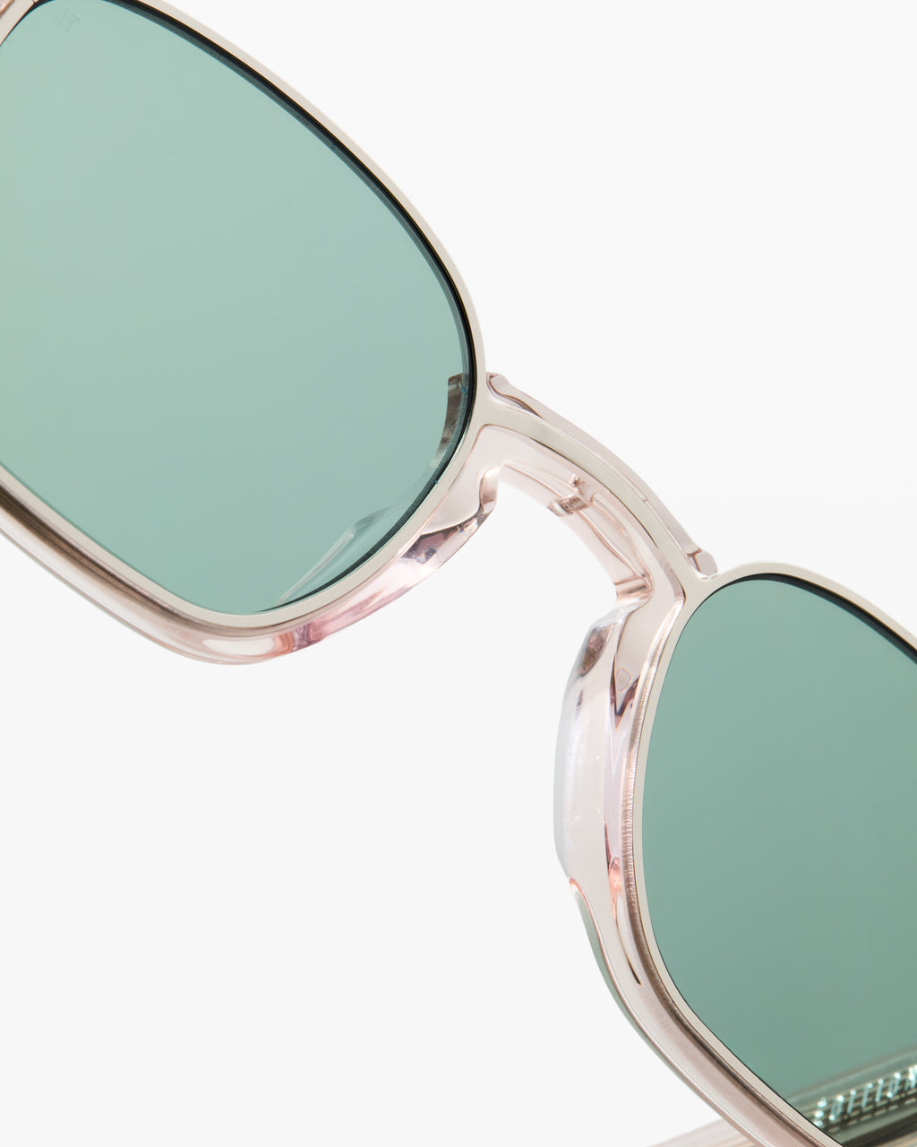 The Ali Rechteckig Herren-Sonnenbrillen in Transparent