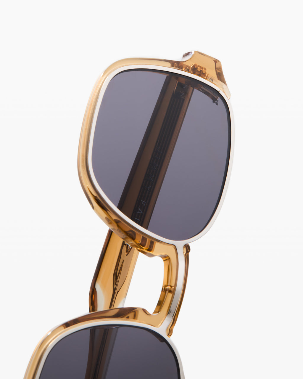 The Ali Rectangular Men's Eyeglasses in Yellow