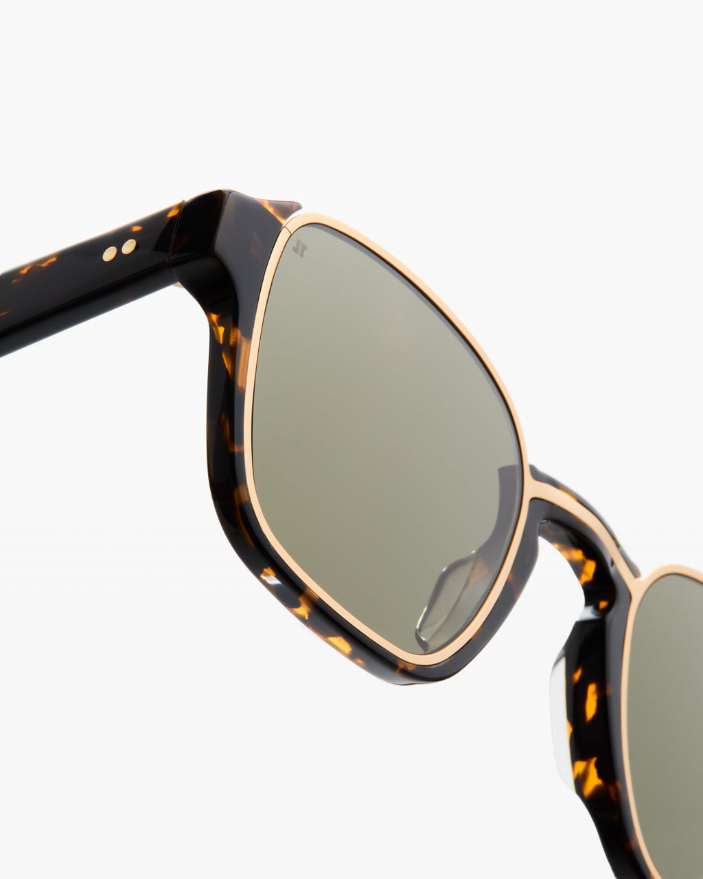 The Ali Rechteckig Herren-Sonnenbrillen in Tortoise