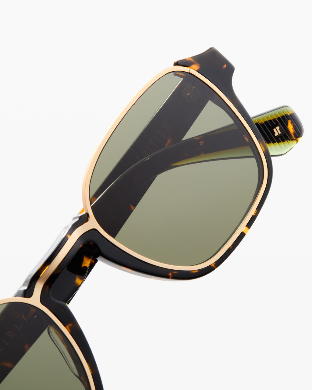 The Ali Rechteckig Herren-Sonnenbrillen in Tortoise