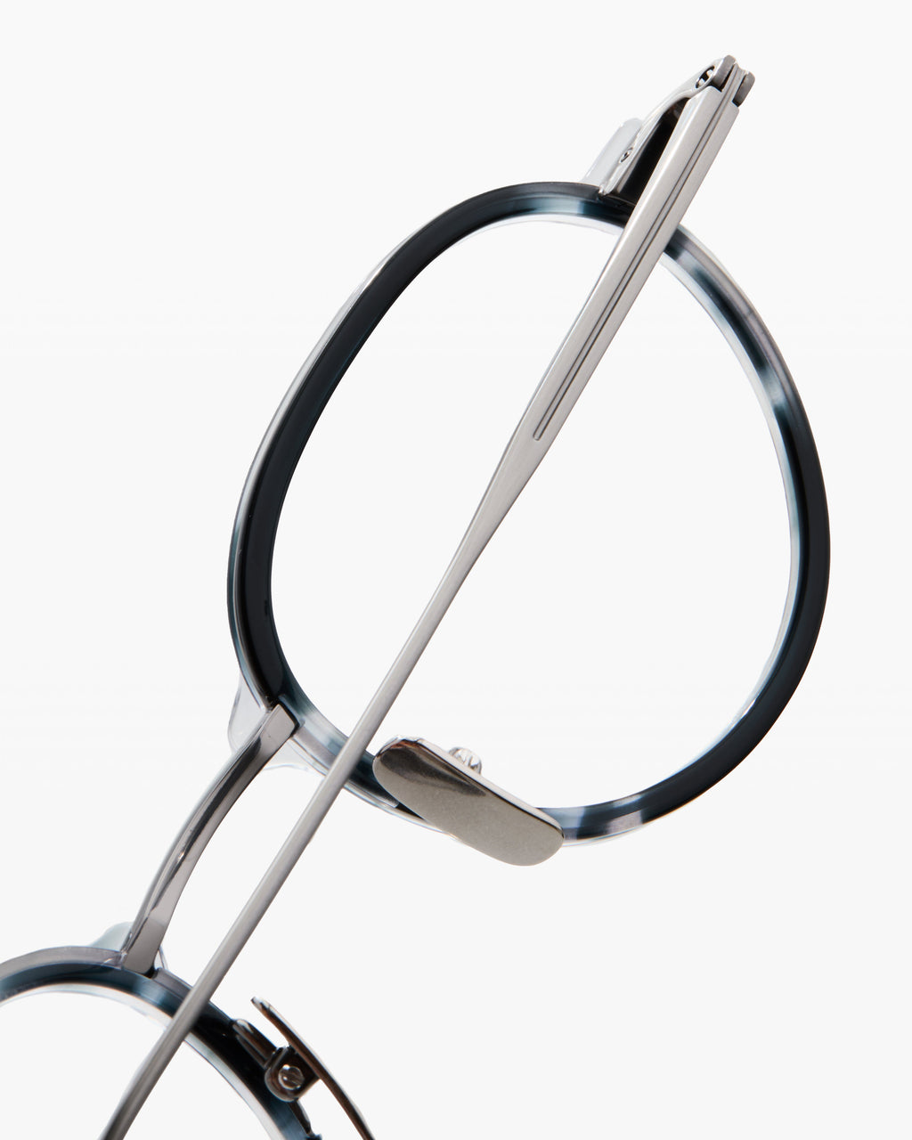 La E-031 Rond Lunettes de Vue pour homme in Gris clair