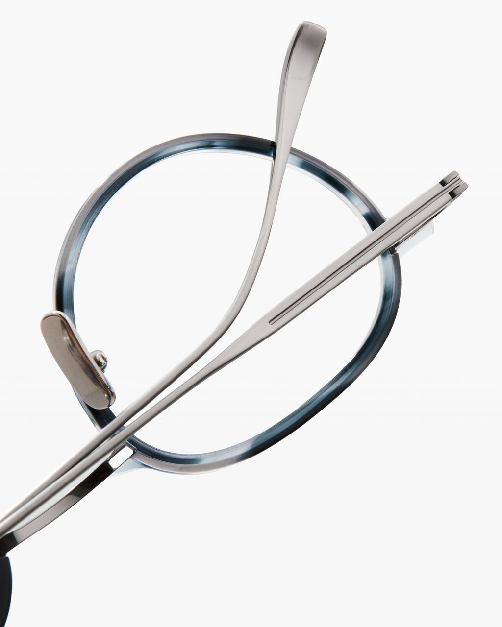 La E-031 Rond Lunettes de Vue pour homme in Gris clair