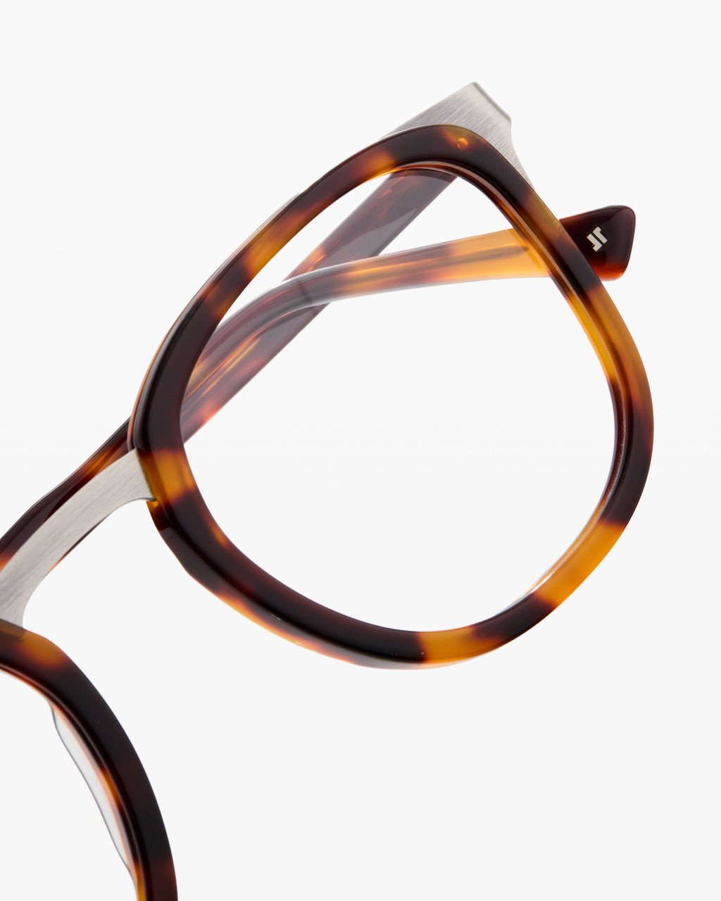 The Nelson Rechteckig Herrenbrillen in Tortoise