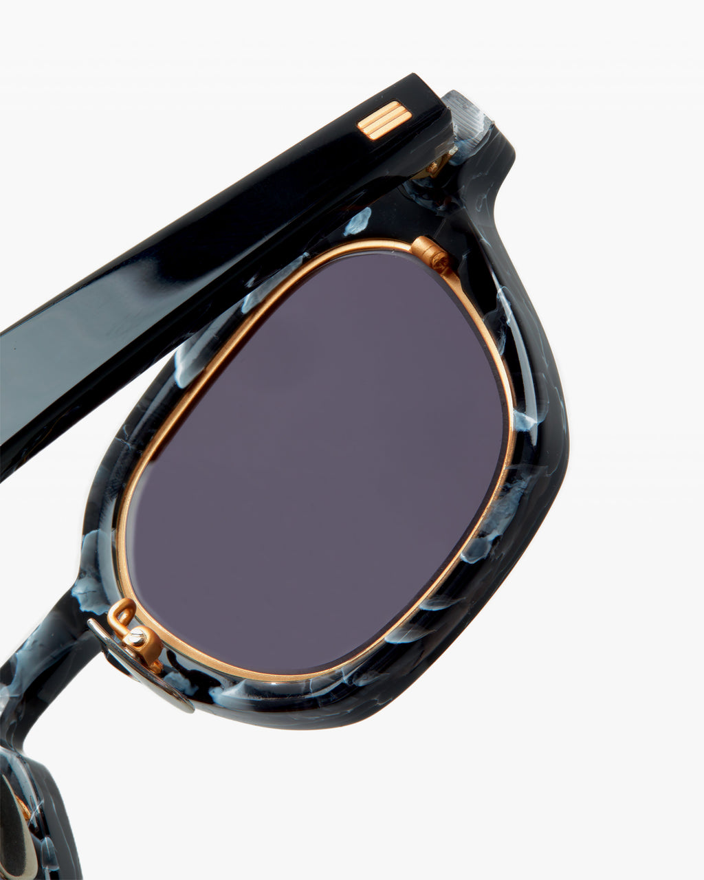 The Cory Rechteckig Herren-Sonnenbrillen in Schwarz