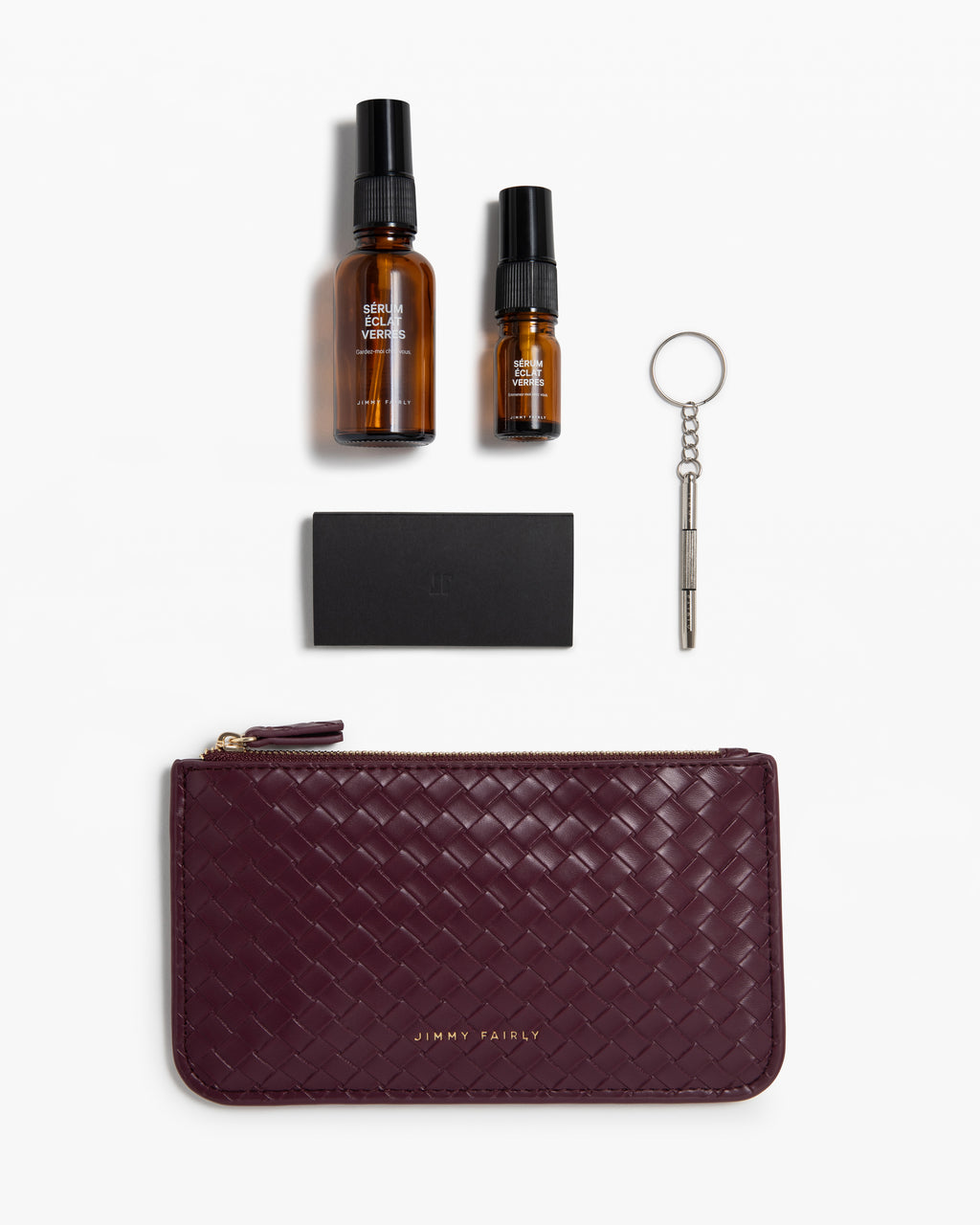 The Braided Care Kit  Accessories in Burgundy