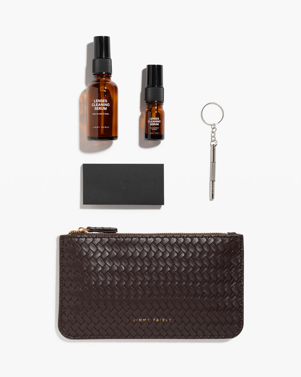 The Braided Care Kit  Eyewear Cleaning Kit in Brown