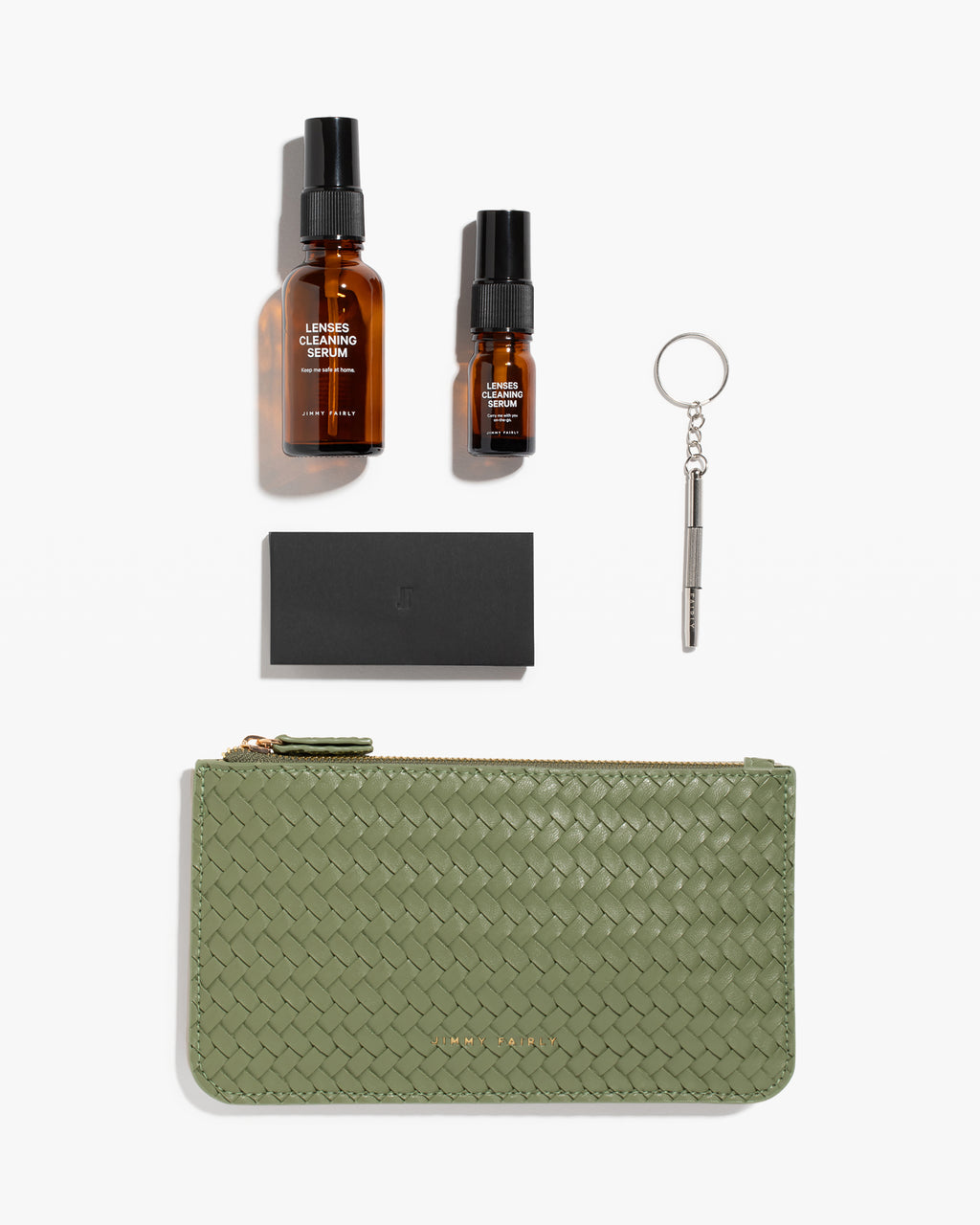 The Braided Care Kit  Eyewear Cleaning Kit in Green