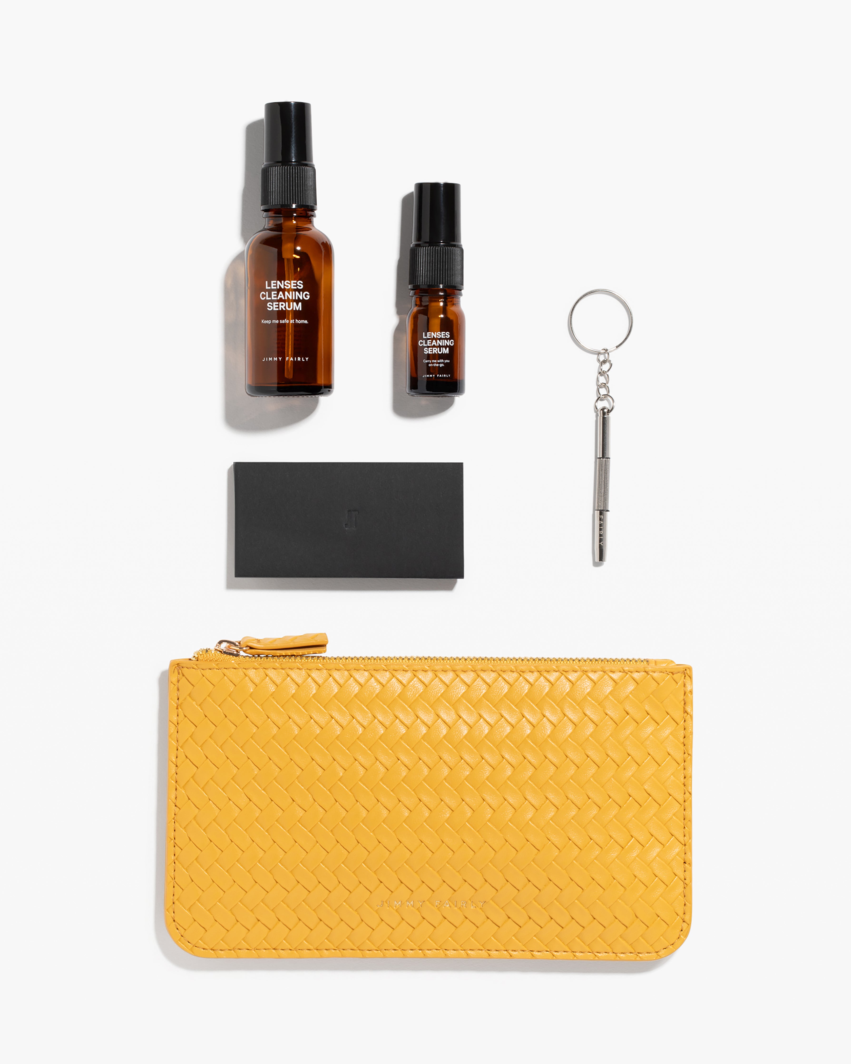 The Braided Care Kit  Eyewear Cleaning Kit in Yellow