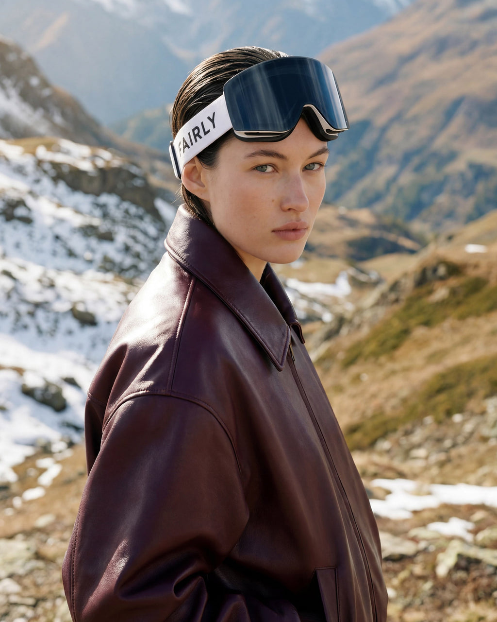 Die Skibrille 03   in Weiß