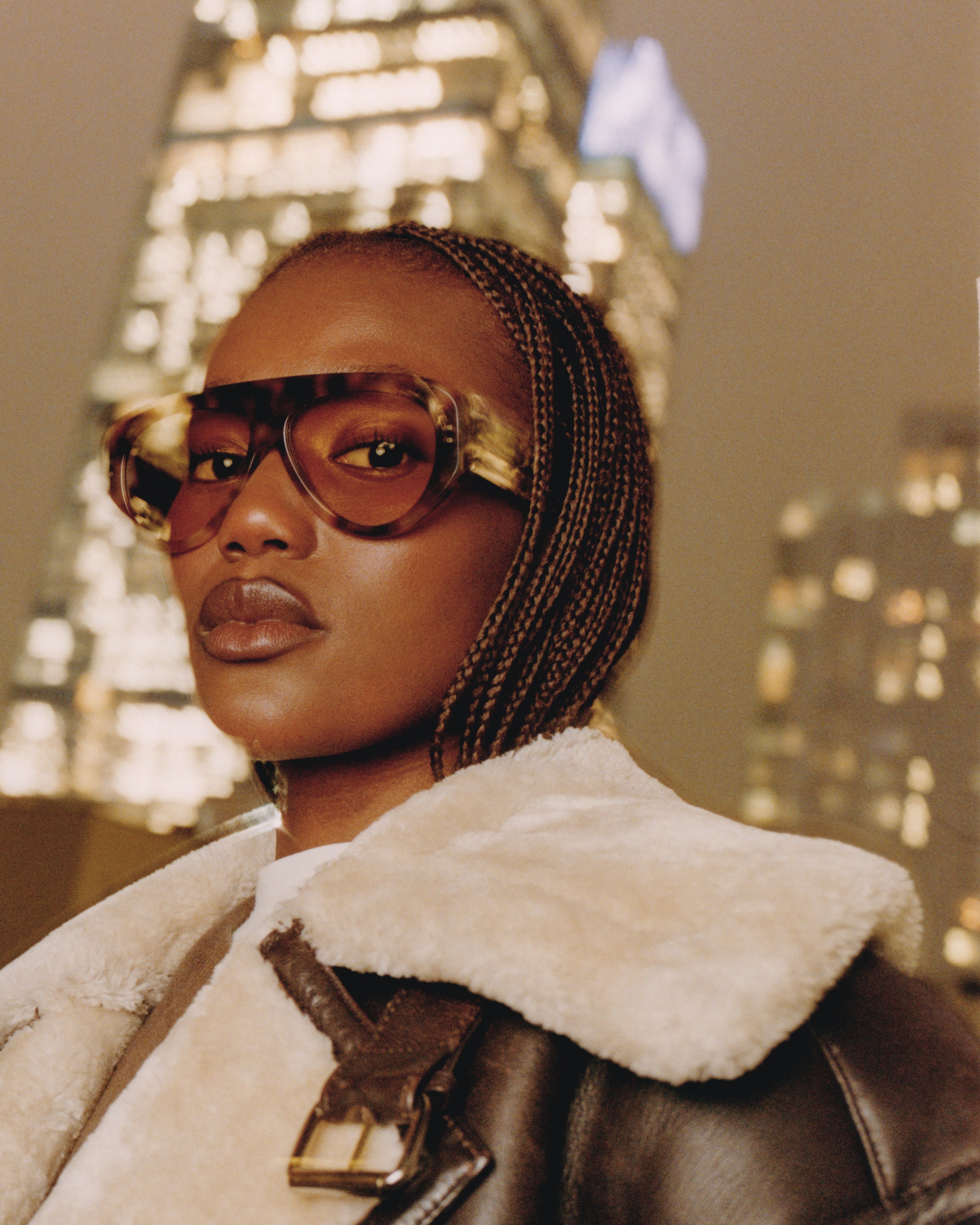 La Halo Aviateur Lunettes de Soleil pour femme in Ecaille foncée