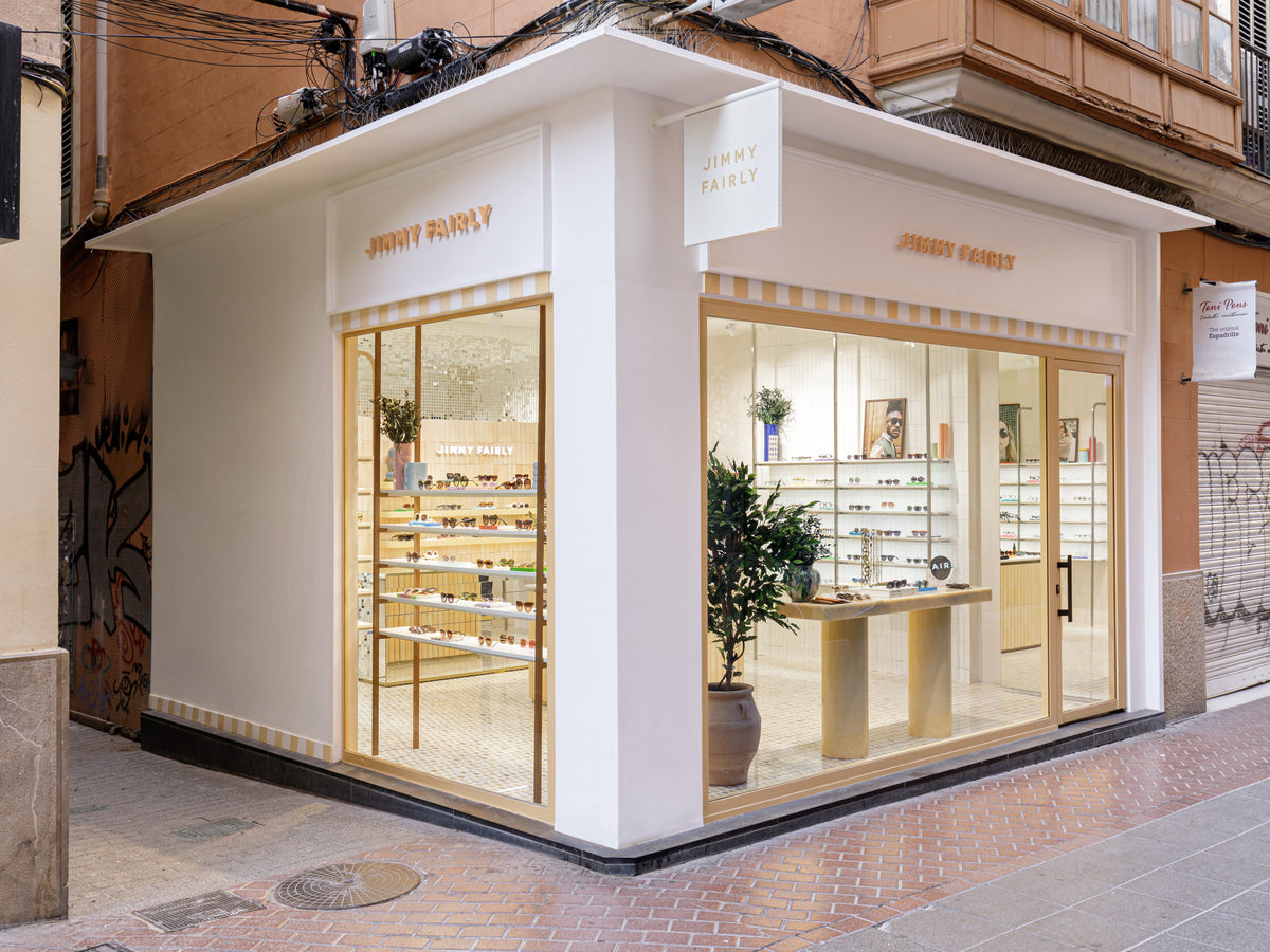 The Wind Gafas de sol de mujer Icono mariposa en Crema Jimmy Fairly ES