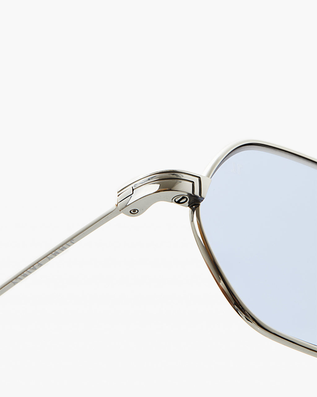 The Gio Hexagonal Men's Sunglasses in Silver
