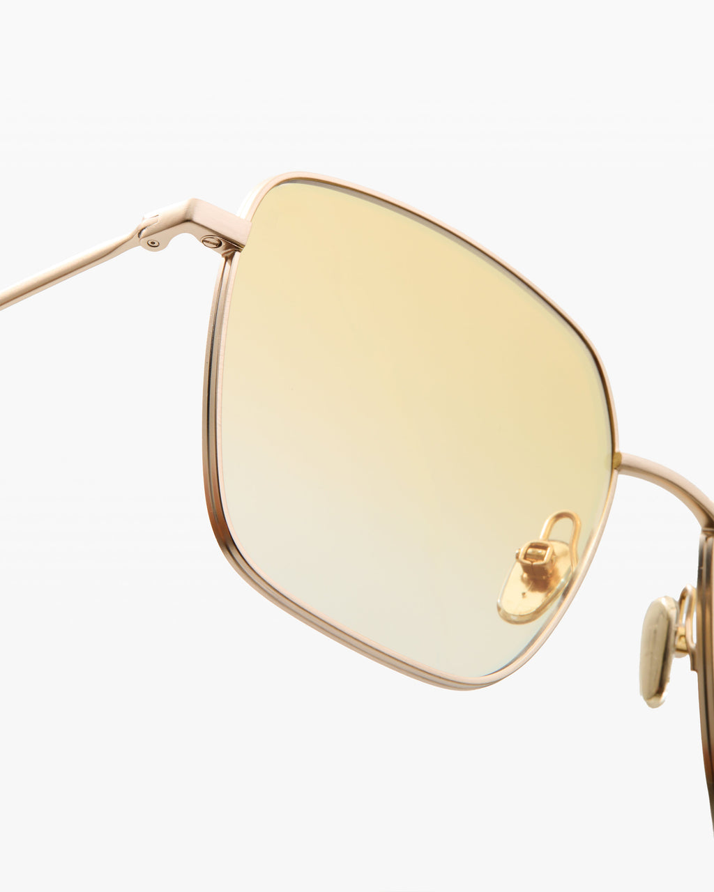 The Cadaques Platz Damen-Sonnenbrillen in Gold Matt