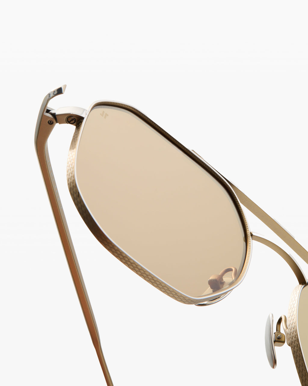 The Almeria JF Colors Aviator Herren-Sonnenbrillen in Silber