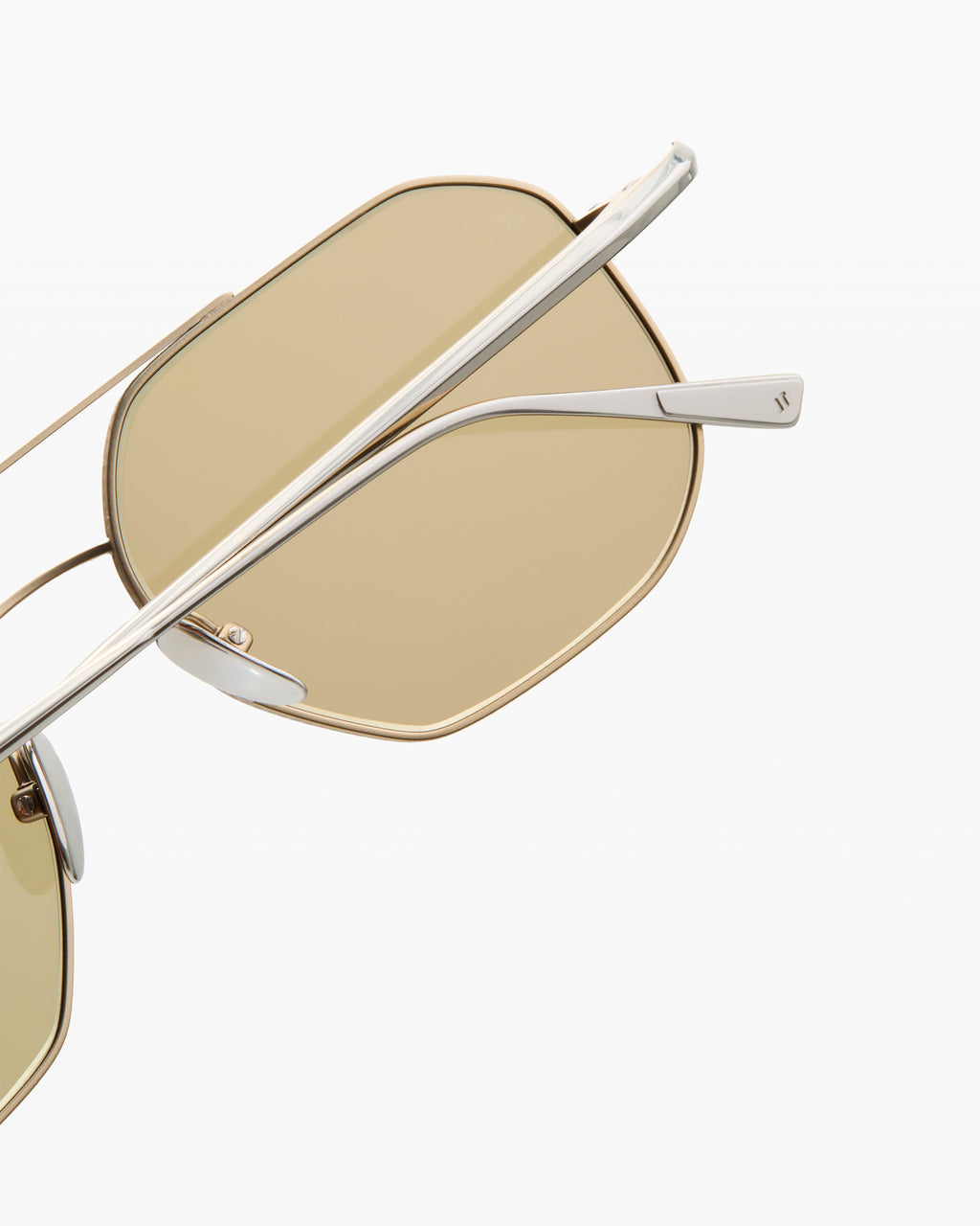 The Almeria JF Colors Aviator Herren-Sonnenbrillen in Silber