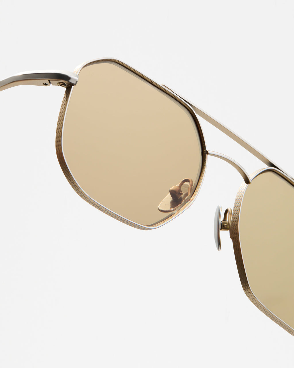 The Almeria JF Colors Aviator Herren-Sonnenbrillen in Silber
