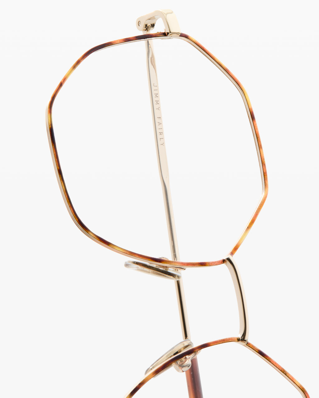 The Jona Sechseckig Damenbrillen in Tortoise