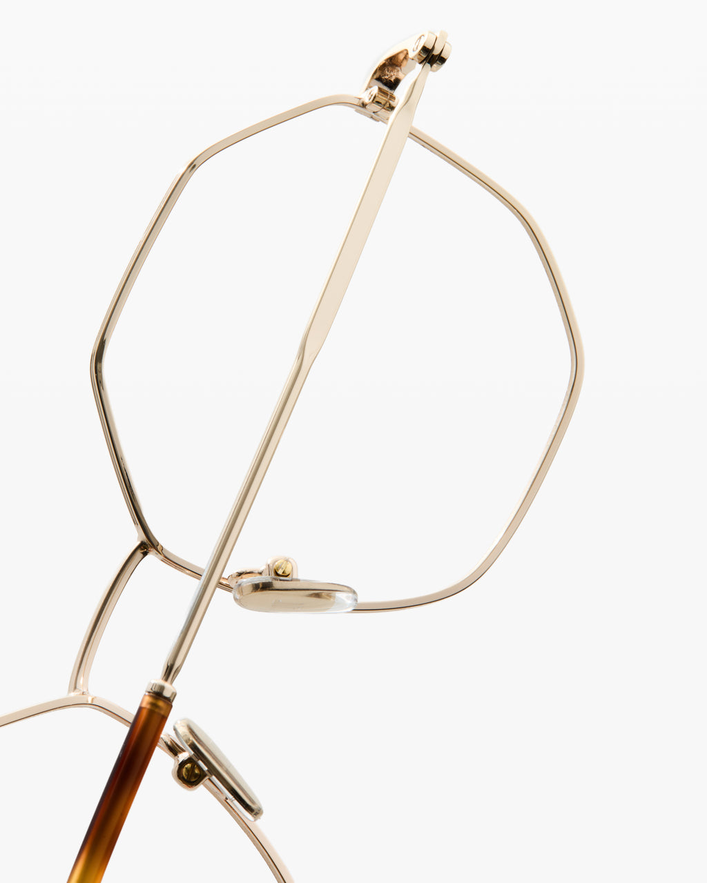 The Jona Sechseckig Damenbrillen in Tortoise