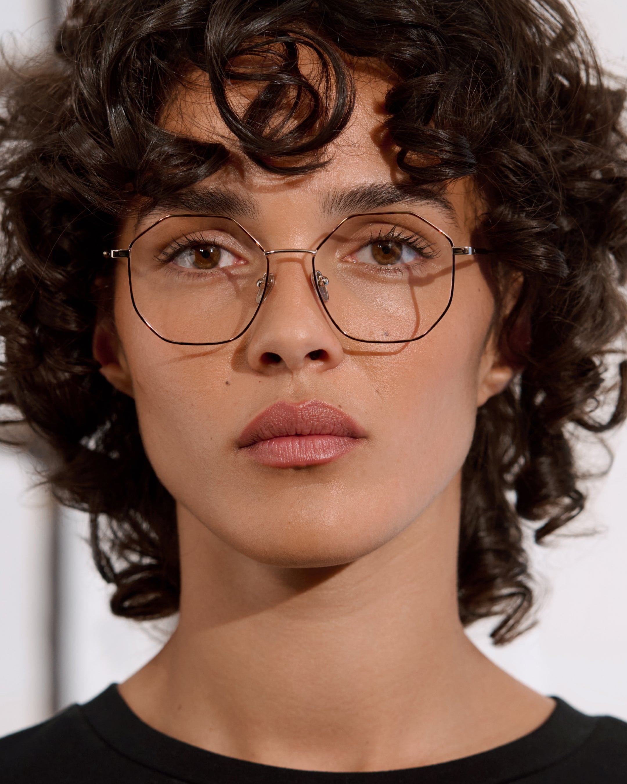 The Jona Hexagonal Women's Eyeglasses in Tortoise