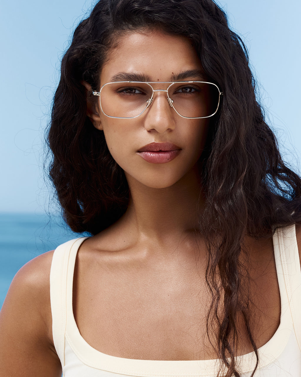 The Ollie Aviator Men's Eyeglasses in Gold